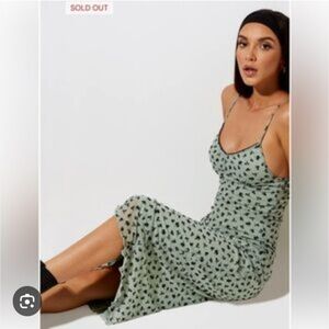 knee length dresses for ladies Fayola Printed Maxi Dress in Watercolour Wine main image 1